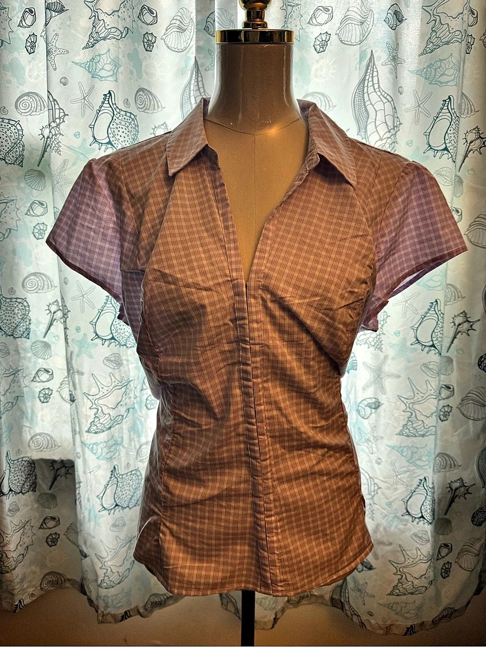 XXL Hollister Purple Plaid Top